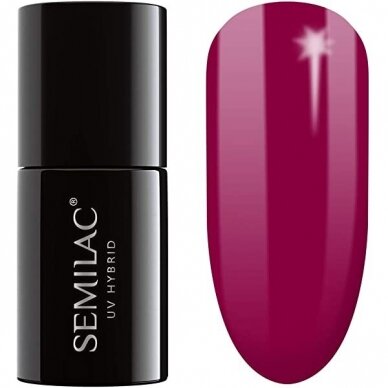 SEMILAC 028  long lasting hybrid gel polish  Classic Wine, 7 ml.