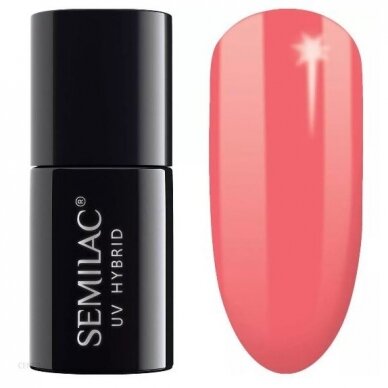 SEMILAC 033 стойкий гибридный гель лак для ногтей Pink Doll 7 ml