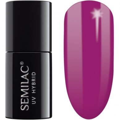 SEMILAC 034 long lasting hybrid gel polish Hybrid Mardi Gras 7 ml