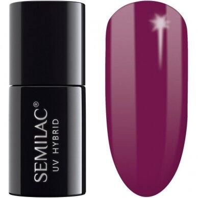 SEMILAC 082 long lasting hybrid gel polish Luminous Cyclamen, 7 ml.