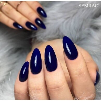 SEMILAC 088 long lasting hybrid gel polish Blue Ink 7 ml 1