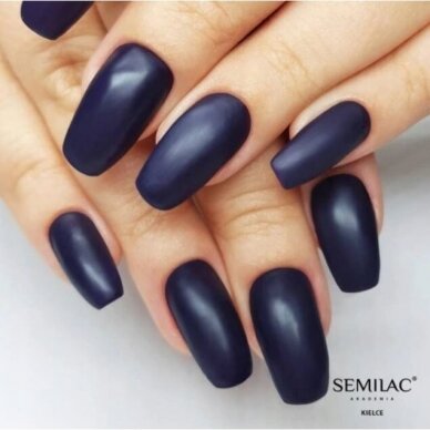 SEMILAC 089 long lasting hybrid gel polish Black Plum 7 ml 1