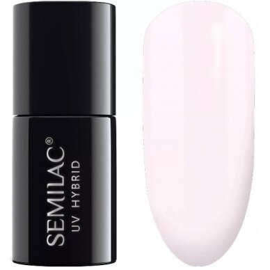 SEMILAC 155 стойкий гибридный гель лак для ногтей Hybrid Ivary Cream 7 ml