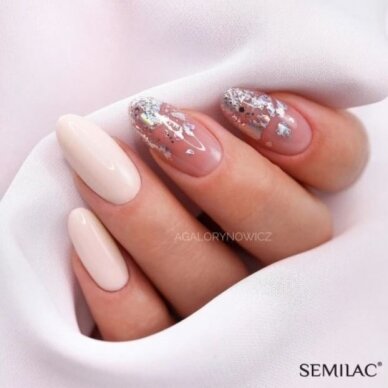 SEMILAC 155 long lasting hybrid gel polish Ivary Cream 7 ml 2