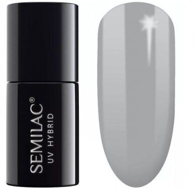 SEMILAC 183 long lasting hybrid gel polish Grey Pepper, 7 ml.