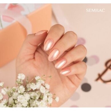 SEMILAC 577 стойкий гибридный гель лак для ногтей Shine Together 7 ml 1