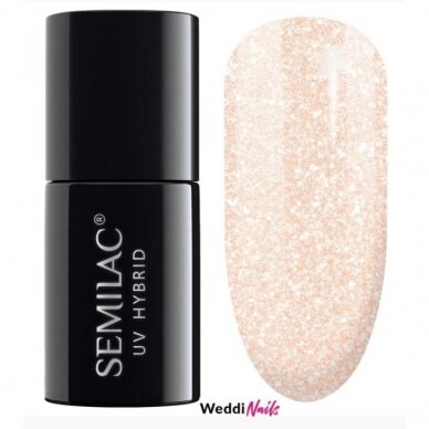 SEMILAC 577 стойкий гибридный гель лак для ногтей Shine Together 7 ml