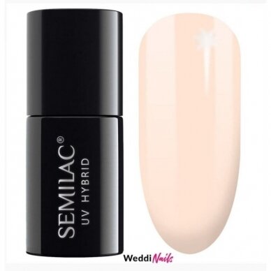 SEMILAC 574 стойкий гибридный гель лак для ногтей Bride In Powder Pink, 7 ml.