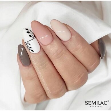 SEMILAC 215 long lasting hybrid gel polish BUSINESS LINE Cold Beige 7 ml 2