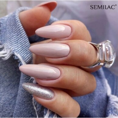 SEMILAC 220 long lasting hybrid gel polish BUSINESS LINE Nugat Beige 7 ml 1