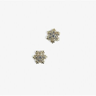 SEMILAC decorations for nail art GOLD SNOWFLAKES