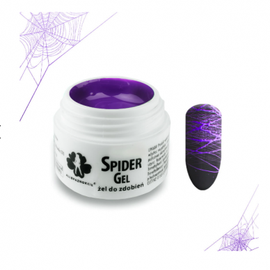 SPIDER GEL VIOLET gel for nail art, 3 ml.