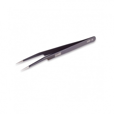 SHR professional straight tweezers for eyelash extensions ESD-18 1