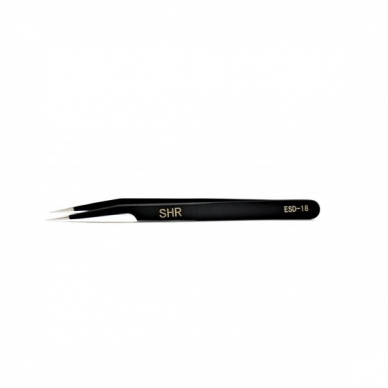 SHR professional straight tweezers for eyelash extensions ESD-18 2