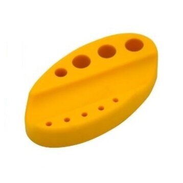 Silicone holder for tattoo pigments and handle YELLOW