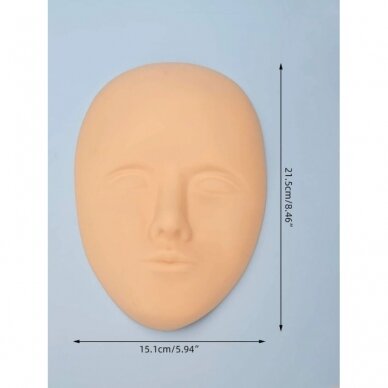 Silicone practice skin for face tattoos and permanent makeup, 1 pc. 2