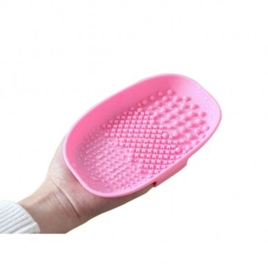 Silicone tub for washing makeup brushes PINK 1