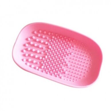 Silicone tub for washing makeup brushes PINK