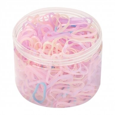 Silicone hair bands for hairstyles, color mix 2