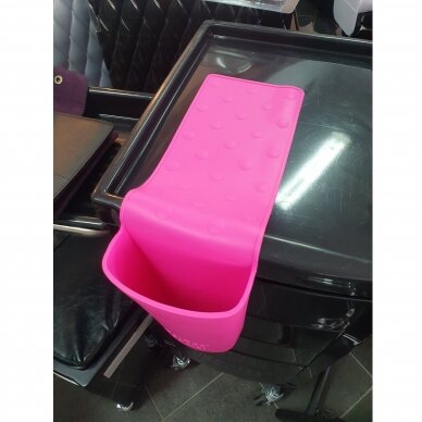 Silicone case/holder for storing hot tools, size L, pink 4