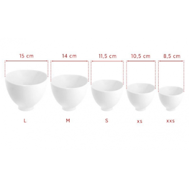 Silicone bowl for mixing alginates, size XS 1