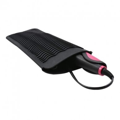 Silicone mat / sleeve for holding hot tongs, black color 2