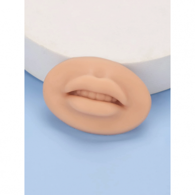 Silicone mold for permanent lip makeup practice FAKE LIPS, 1 pc.