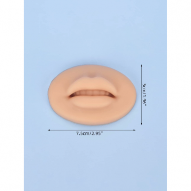 Silicone mold for permanent lip makeup practice FAKE LIPS, 1 pc. 1