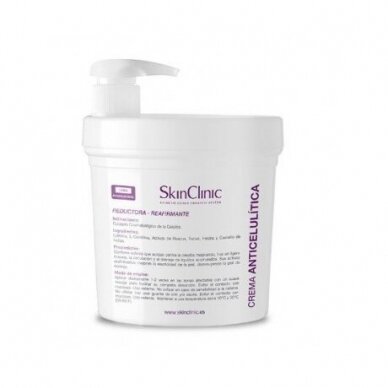 SkinClinic ANTI-CELLULITE CREAM procedural cream for machine lymphatic drainage and anti-cellulite massage, 1000 ml