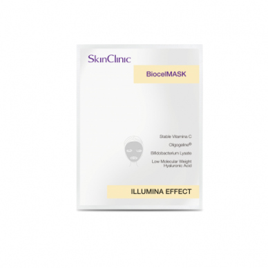 SkinClinic BIOCELMASK ILLUMINA EFFECT biocellulose sheet mask with a brightening effect and reduces sun damage, 1 pc.