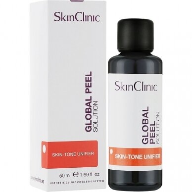 SkinClinic GLOBAL PEEL SOLUTION odos atspalvio suvienodinimo priemonė, 50 ml.