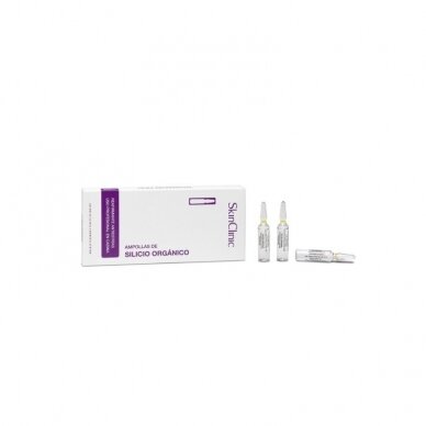 SkinClinic ORGANIC SILICON AMPOULES stangrinamosios ir nuo strijų apsaugančios ekologiškos silicio ampulės, 5 ml.