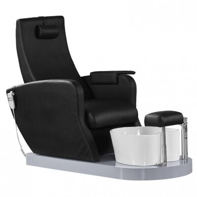 Professional SPA pedicure chair AZZURRO 016P, black (with water pump)