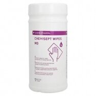 CHEMISEPT WIPES MD  alcohol-soaked disinfectant wipes for surfaces, devices and equipment for beauty salons, 100 pcs.