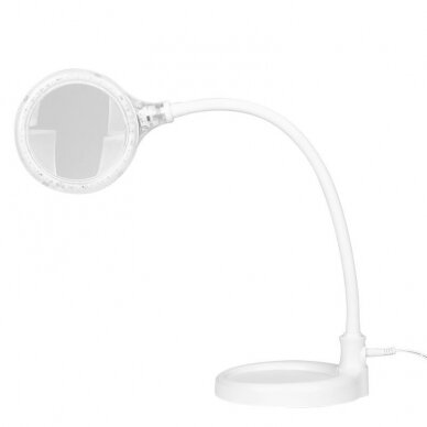 ELEGANTE RED LINE professional cosmetology table LED lamp - magnifying glass ELEGANTE 2014-2R 30 SMD 5D with stand and attachment to surfaces function, white color 1