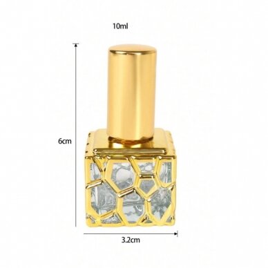 Glass perfume bottle, 10 ml GOLD 2