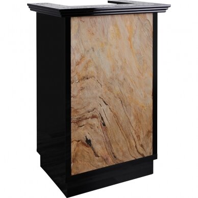 Professional reception desk - reception for beauty salons with LED lighting STONE I 3