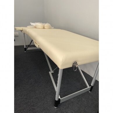 Professional folding massage table KOMFORT ACTIV FIZJO 2 ALUMINUM CREAM 10