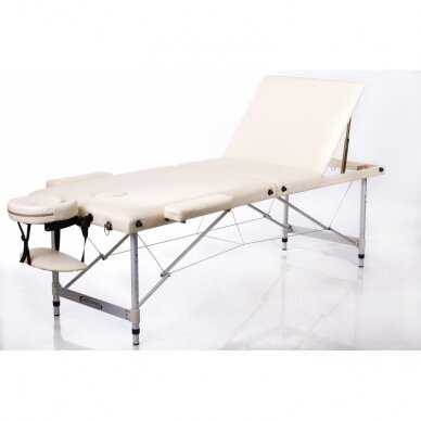 Professional folding massage table ALU 3 CREAM