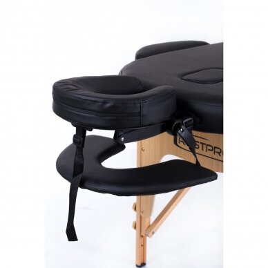 Professional folding massage table for beauticians RESTPRO® CLASSIC OVAL 2 BLACK 3