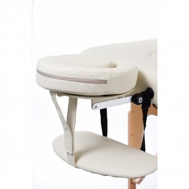 Professional folding massage table VIP 4 CREAM + massage roller 4