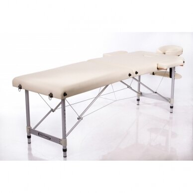 Professional folding massage table - couch ALU 2 (M) CREAM 1