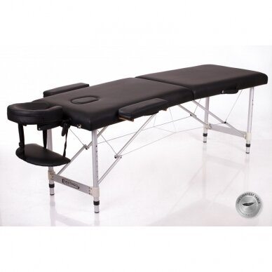 Professional folding massage table - couch  ALU 2 (M) BLACK