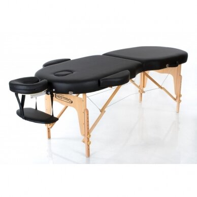 Professional folding massage table VIP OVAL 2 BLACK