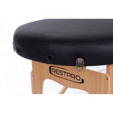 Professional folding massage table VIP OVAL 2 BLACK 8