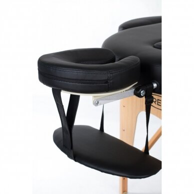 Professional folding massage table VIP OVAL 2 BLACK 3