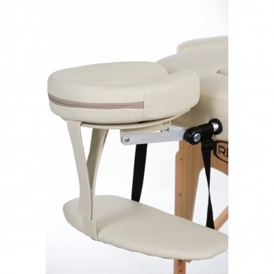 Professional folding massage table VIP OVAL 3 CREAM 3