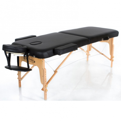 Professional folding massage table VIP 2 BLACK