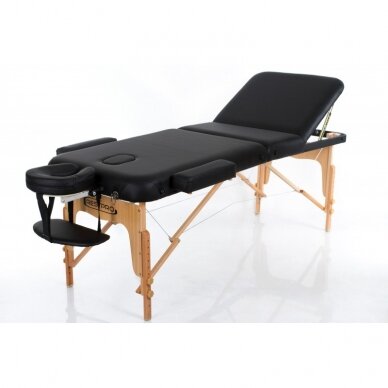 Professional folding massage table VIP 3 BLACK