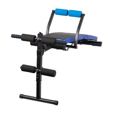 Folding abdominal exercise bench 07 BLACK BLUE 5